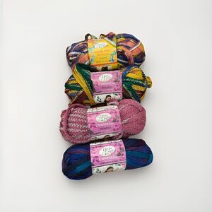 Lot of 4 Yarn Bee Showoff Chrysalis Metallics Pipevine Swallowtail Copper Aguna